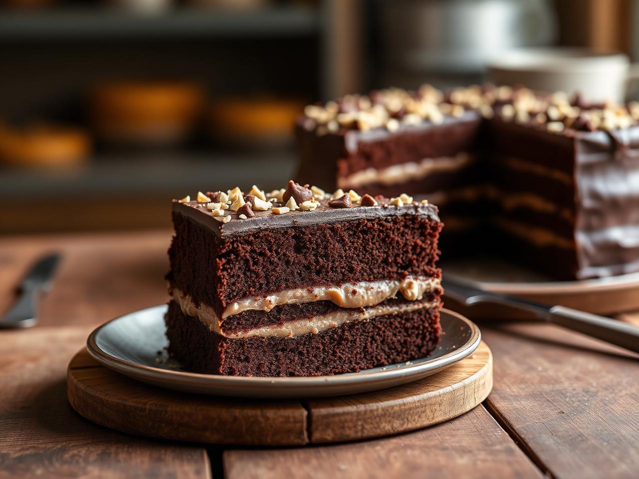 Bolo de Chocolate Clássico com Brigadeiro