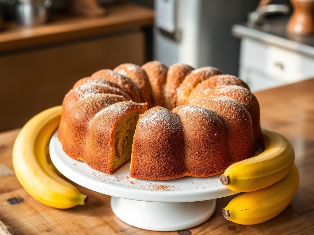 Bolo de Banana de Liquidificador