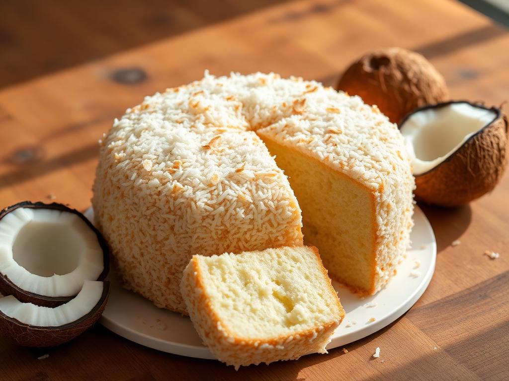 Bolo de Coco de Liquidificador