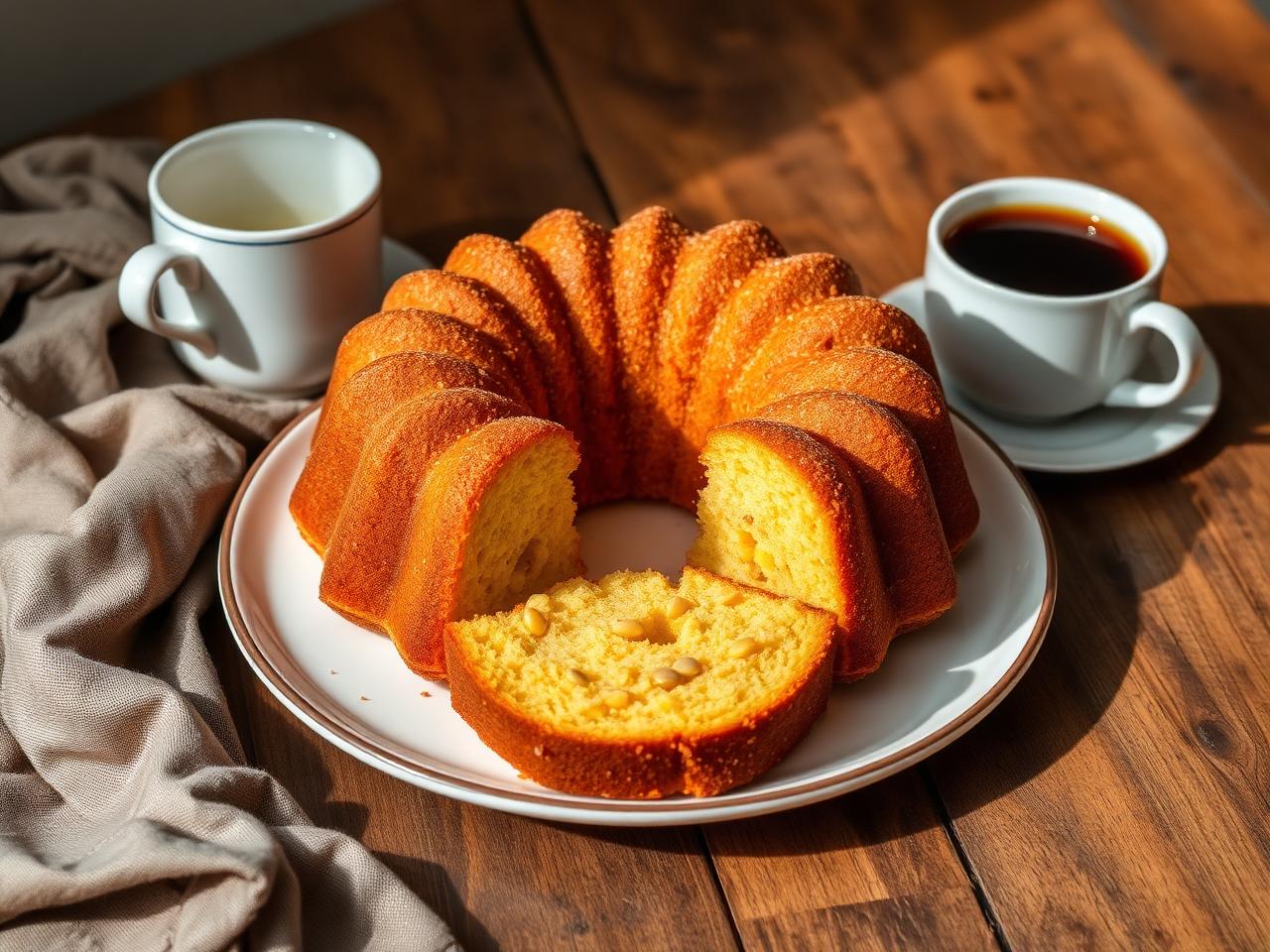 Bolo de Fubá sem Glúten